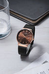 London Fog Surrey Collection Analog Watch for Men Textured Dial with Date Display, Stainless Steel Mesh Strap - LFM10006-44
