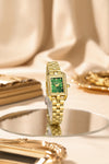 London Fog Gresham Collection Watch for Women with Rectangular Dial, Crystal Hour Markers and Stainless Steel Strap - LFW20002-33