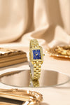 London Fog Gresham Collection Watch for Women with Rectangular Dial, Crystal Hour Markers and Stainless Steel Strap - LFW20002-44