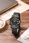 London Fog Regent Collection Analog Watch for Men - Round Dial with Roman Numerals & Date Display,Quartz Movement & Stainless Steel Strap - LFM10002-11