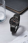 London Fog Surrey Collection Analog Watch for Men Textured Dial with Date Display, Stainless Steel Mesh Strap - LFM10006-33