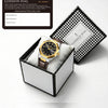London Fog Analog Quartz Watch for Men with Black Round Dial, Day-Date Display, Hands and Hour Markers and Brown Leather Strap - LFM10023-02