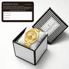 London Fog Analog Quartz Watch for Men with Gold Round Dial, Retrograde Date Display, 24-Hour Day-Night Indicator, Luminous Hands & Hour Markers and Gold Stainless Steel Bracelet - LFM10021-55