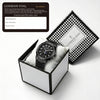 London Fog Analog Quartz Watch for Men with Black Textured Cushion-Shaped Dial, Date Display, 24-Hour Day-Night Indicator, Luminous Hands & Hour Markers and Black Silicone Strap - LFM10018-01