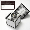 London Fog Richmond Collection Automatic Mechanical Skeleton Watch for Men – Black Stainless Steel Bracelet, Black See-Through Dial with Gold Accents, British Design Wristwatch - LFM10024-11