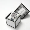 London Fog Analog Quartz Watch for Men with Grey Textured Cushion-Shaped Dial, Date Display, 24-Hour Day-Night Indicator, Luminous Hands & Hour Markers and Grey Silicone Strap - LFM10018-04