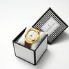 London Fog Analog Quartz Watch for Men with White Textured Cushion-Shaped Dial, Date Display, 24-Hour Day-Night Indicator, Luminous Hands & Hour Markers and Brown Silicone Strap - LFM10018-05