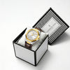London Fog Analog Quartz Watch for Men with Silver Round Dial, Day-Date Display, Hands and Hour Markers and Brown Leather Strap - LFM10023-05