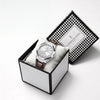 London Fog Analog Quartz Watch for Men with Silver Round Dial, Day-Date Display, Hands and Hour Markers and Brown Leather Strap - LFM10023-04