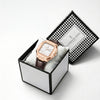 London Fog Analog Quartz Watch for Men with White Textured Square Dial, Day-Date Display, Luminous Hands and Hour Markers and Brown Leather Strap - LFM10019-02