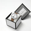 London Fog Analog-Digital Quartz Watch for Men with Silver Round Dial, Digital Day-Date and Time Display, Hands and Hour Markers and Brown Leather Strap - LFM10022-04